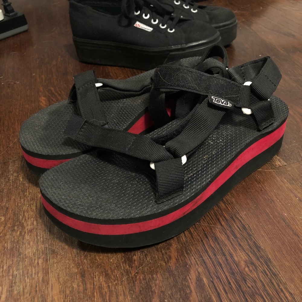Teva platform shoe